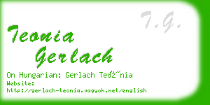 teonia gerlach business card